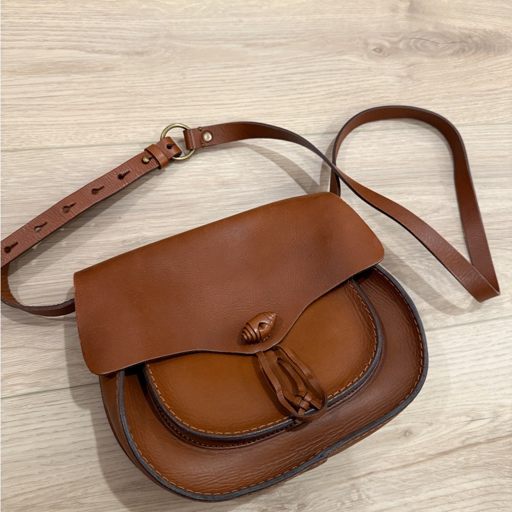 Madewell Leather Crossbody Saddle Bag